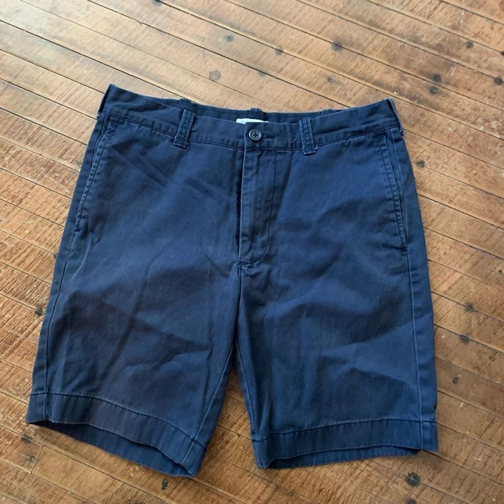 J Crew navy blue flat front vacationcore 31 preppy long shorts
